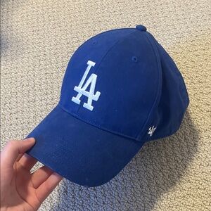 Los Angeles Dodgers ‘47 embroidered baseball hat cap blue youth